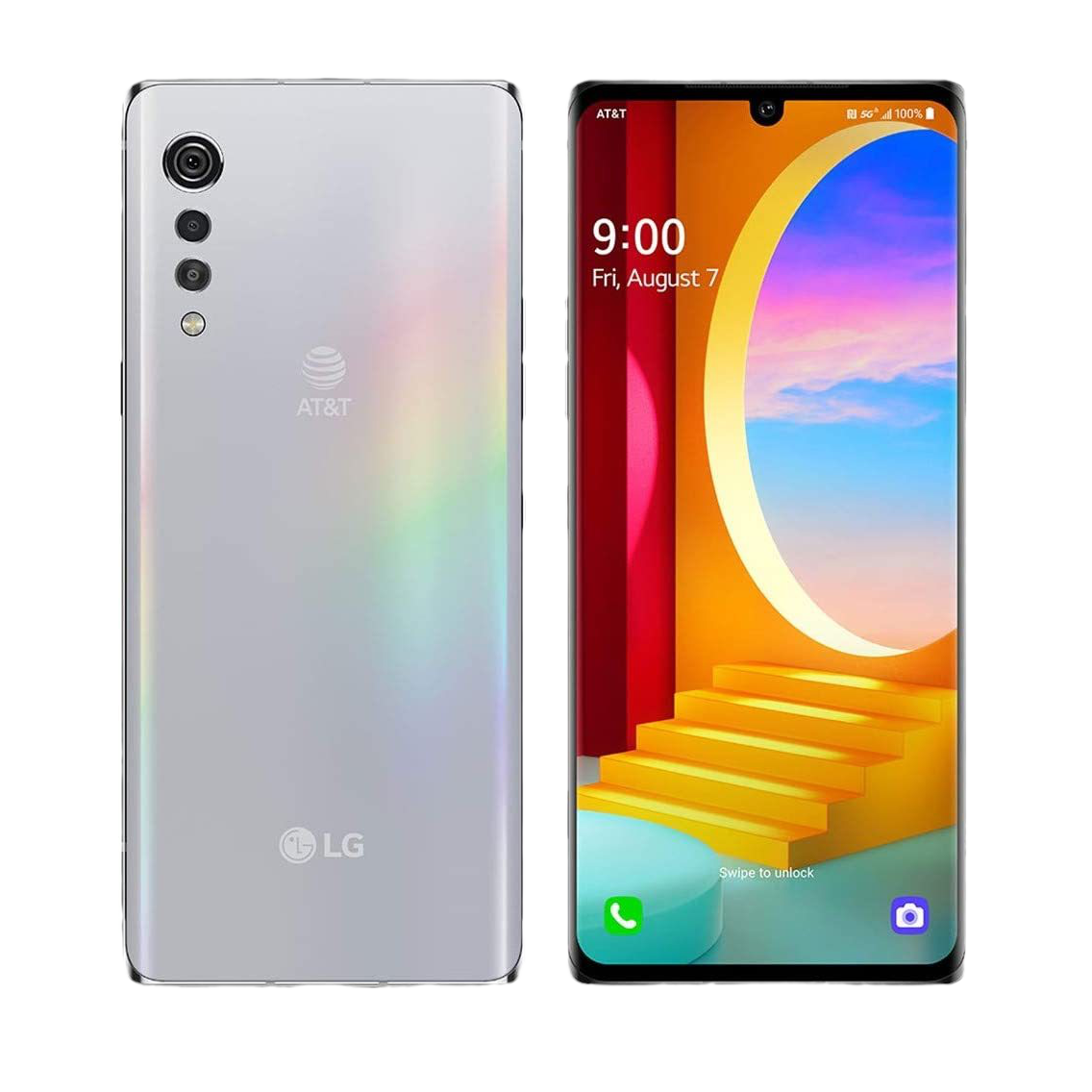 TZD30656新 ☆未使用☆ LG VELVET L-52A 128GB ホワイト系