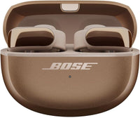 Bose Ultra Open Earbuds - Bluetooth Open Ear Earbuds with OpenAudio for Awareness, Clip-On Design for Comfort, Water Resistant, Up to 48 Hrs of Playtime, Driftwood Sand - Limited Edition Color