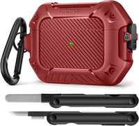 AirPods Case with Lock & Keychain & Cleaner Kit