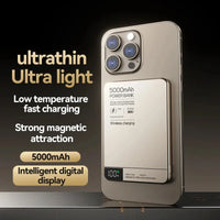 Ultra Wireless Magnetic Power Bank Travel Portable Fast Charging Capacity Digital External Battery For Magsafe IPhone CCC